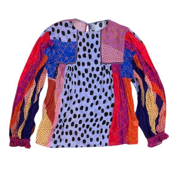 Anthropologie B|^nk London Miranda Peasant Blouse - Picture 6 of 7